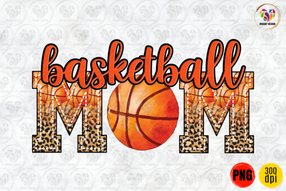 Basketball Mom Leopard Sublimation