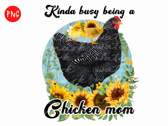 Chicken Mom PNG: A Designer's Take on the Messy Bun Mom Graphic