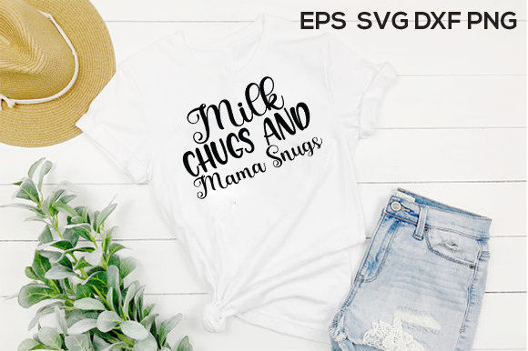 Mom and Mini SVG Design: Milk Chugs and
