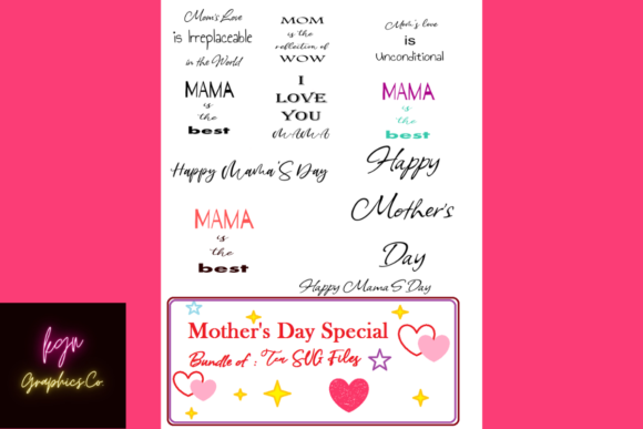Mother s Day Bundle of Ten SVGs PNGs: A Real-World Review